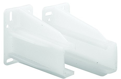 Prime-Line MP7227 Drawer Track Back Plate, 5/16 In. x 7/8 In., Plastic, White (1 Set)