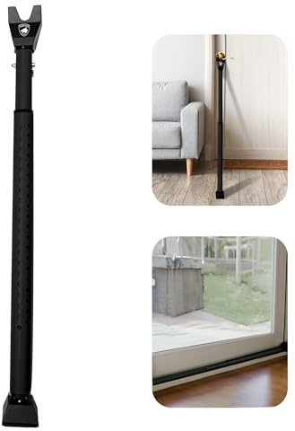 Sliding Door Security Bar, Door Jammer 2-in-1 Adjustable, Door Stoppers Security – 40 Different Adjustments, by Guard Dog Security