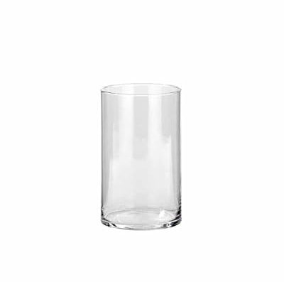 Vaso Cilindro portacandele - portafiori in vetro trasparente d. 15 cm h. 25 cm