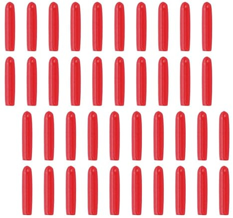 POPETPOP Capuchons de Protection pour Pointe de Pince à Épiler en Silicone Rouge, Léger et Facile à Transporter, Processus de Greffe de Cils, Lot de 120 Pièces