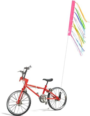 CHCAES Fahrrad Fahne Reflektierende Wimpel Stange Fahrrad Sicherheitswimpel Kinder Fahne Fahrrad Abnehmbar mit Befestigungswinkel Bunt für Outdoor Fahrrad Zubehör