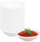 agogue Juego de 16 cuencos blancos para salsa de soja, 7,2 x 2 cm, redondos, cuencos para salsas, cuencos para sushi, cuencos pequeños para salsas, platos pequeños para salsas, platos pequeños