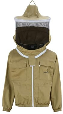 Imkerjacke Classic (braun) für Erwachsene Imker Imkerei Bienen in S M L XL XXL XXXL, XXXL · braun