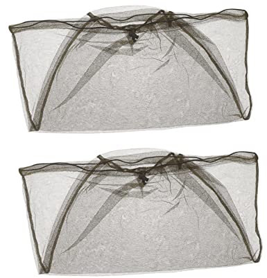 SUPVOX 1 Set Cappuccio Cappello da Sole Cappello A Rete Cappelli Cappello Apicoltore Mosquito Net Tappo Anti Ape Coperture in Rete per La Testa Caps Zanzariera Green 2 Pz