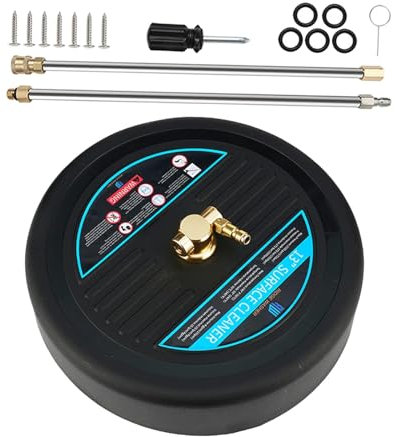 Qianly Nettoyeur Haute Pression pour, 13 Pouces, Machine de Nettoyage de, Autolaveuse de, 2 500 PSI, pour Allées En Béton, Trottoirs, Patios