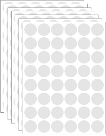 Henyall 1000Pcs Clear Retail Package Seals,25mm Transparent Circle Stickers Waterproof,Seal Sticky Labels,Round Sticker,Self Adhesive Stickers for Business Packaging, Sealing Box and Gift Packaging