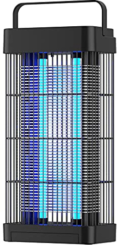 Lampada Antizanzare Elettrica 20W UV LED per Interno ed Esterno – Ammazza Zanzare e Mosche con Vassoio Estraibile – Killer Insetti per Casa, Balcone, Camera da Letto e Terrazza – Copertura 100 m²