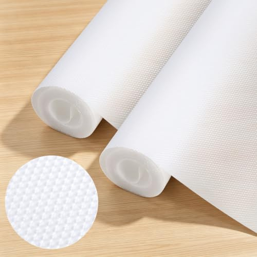 2Pack Shelf Liners, Transparent EVA Cabinet Cupboard Fridge Protector | 30cm X 3m Rolls Can Be Cut to Fit Drawers, Tables or Counters, Helping Guard Surfaces from Oil, Spills and Scratches
