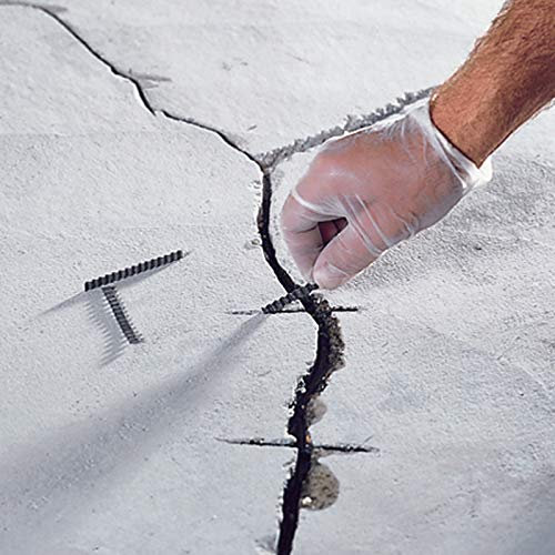 Estrichklammern Wellenverbinder zur Estrich Reparatur und Beton Sanierung, 6 x 70mm, 1000 Stück