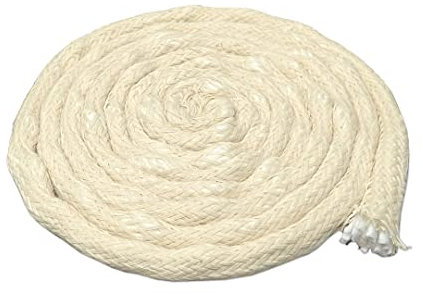 Ø 10 mm Flammschalendocht Baumwolldocht Öko-Tex Outdoor Flammschale Öllampe Made in Germany lang 1 m