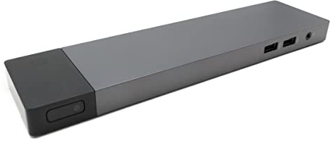 HP Silver Elite Thunderbolt 3 Docking Station, 4 USB 3.0, 1 USB-C, 10 Ports, VGA, DisplayPort, Ethernet, Compatible with HP ZBook 15 G3 G4 G5, 17 G3 G4