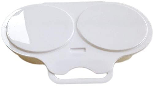 1 caja de huevos fritos de plástico para microondas, dos huevos, para microondas, tortilla, recipiente de almacenamiento para huevos, caja de vapor para el hogar
