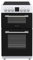 Montpellier MDOC50FS 50cm Double Ceramic Cooker in Silver