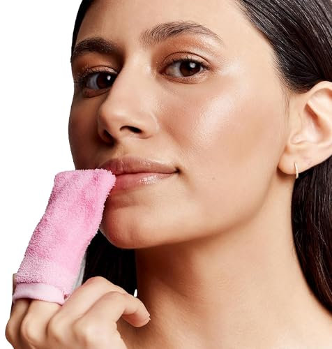 Glov Lippenpflege Tuch Set 2er Set Lip Exfoliation Handschuhe in Pink und Schwarz für Geschmeidige Lippen und Optimale Pflege Perfekt für Jeden Tag oder Als Mitbringsel