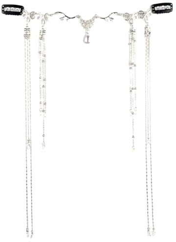 Teegxddy Tiara Damen Quasten Aus Kristall Tiara Metall Kopfkette Göttin Kopfschmuck Elfe Prinzessin Meerjungfrau Prinzessin Kopfschmuck Braut Kopf Kette Hochzeit Kristall Headwear Quaste Headpiece