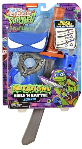 Teenage Mutant Ninja Turtles: Build N Battle Leonardo Katana Sword. Ninja Reveal Playset. Create Countless Combinations!