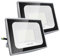 LED Strahler 100W Außen10000LM Scheinwerfer 230v, IP66 LED Spotlight 6500K Kaltweiß Aussenlampe Wandstrahler für Baustrahler Garten Garage Hof Wand Hinterhof Auffahrt Türen Flur (100w, 2)