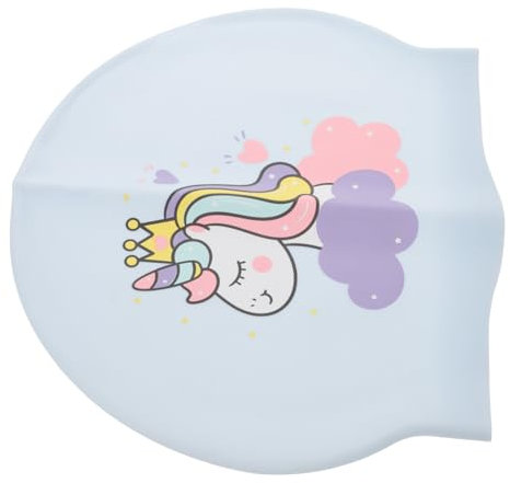 MILISTEN Badekappe Für Kinder Badekappe Frauen Badekappe Damen Professionelle Schwimmmützen Damen Badekappe Mützen Zum Schwimmen Schwimmhaube Mütze Zum Schwimmen Cartoon-hüte Blue Kieselgel