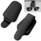 2 Stück Brillenhalter für Auto Sonnenblende, Magnet Sonnenbrillenhalter Auto, Leder Brillenständer für Auto Sonnenblende, Sonnenbrillen Halterung Auto für Brille Karte Ticket - Schwarz