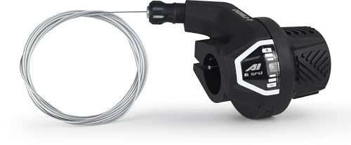 ZUKKA 6 Speed Bicycle Shifter, Twist Shifter Right Shift for Mountain Bike, Hybrid Bicycle, Tricycle Gear Lever