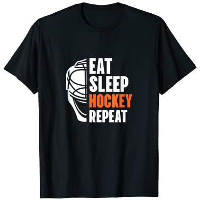 Eishockey-Helm für Hockeyspieler, Hockey-Team T-Shirt