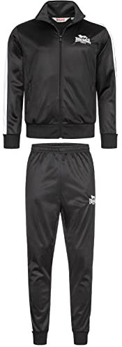 Lonsdale Herren Pember Jogginganzug, Schwarz, M