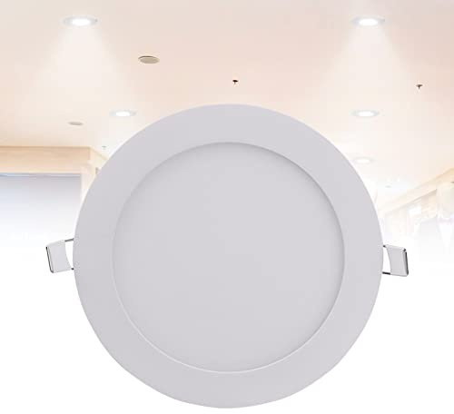 Luces de techo empotradas LED de 12 W, 6 pulgadas, 6500 K, luz blanca fría para techo, agujero de 155 mm, 720 LM IP21 Spot Light para pasillo, paquete de 1