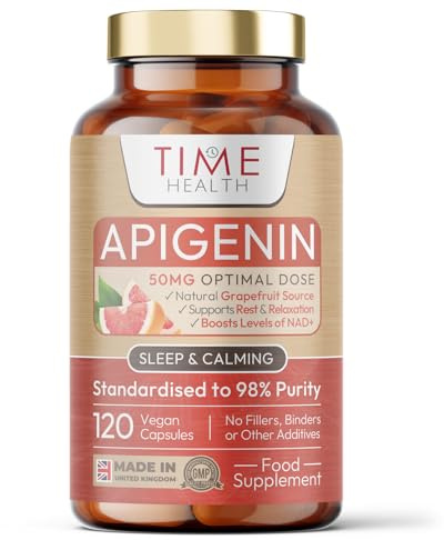 Apigenin - 50mg 98%+ Purity - Grapefruit Source - 120 Capsules - UK Made