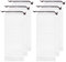 sourcing map 6pcs Umbrella Bags 13.0 x 5.1 Waterproof Folding Portable Storage Bag Reusable Wet Umbrella Sleeves with Drawstring for Outdoor Carry Travel Home Storage, White