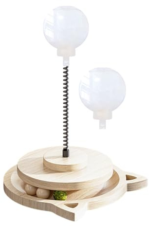 Balle de friandises pour chien, jeu interactif en bois | avec distributeur de friandises pour animaux de compagnie, pour entraînement interactif à alimentation lente, soulagement de l'ennui