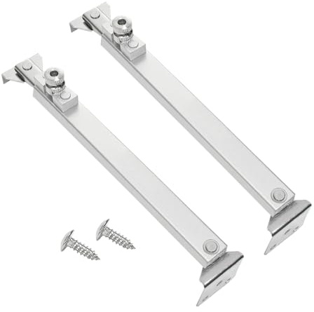 2 st justerbara fönsteröppnares begränsare, silver fönstergångar, fönsterlås för PVC, aluminium och stålramfönster
