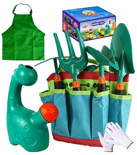 Outils de jardin pour – Ensemble de 9 pelleteuses à sable, accessoires de jardinage pour , kit de jeu en plein air | Installation de balcon, cour, ferme, crèche, idéal pour le jardinage