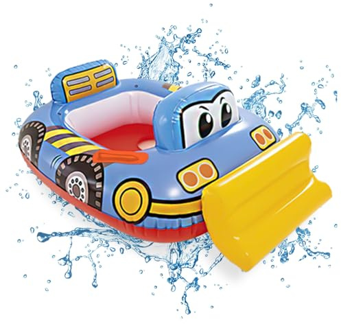 Flotador para Bebe, dellyy Anillo de Natación Inflable, Flotador de Bebé Asiento Natación, Anillo de Natación para Bebé, Flotador Bebé con Asiento and Inflador 6 Meses-3 Años(A)