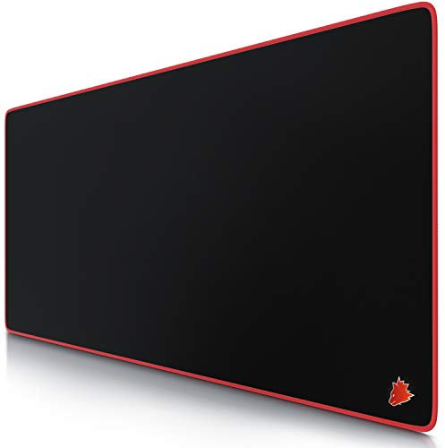 TITANWOLF - XXL Mauspad Gaming Titanwolf 900x400 mm - XXL Mousepad groß Motiv - Tischunterlage Large Size - verbessert Präzision und Geschwindigkeit - auch für Roccat Razer Logitech Maus und Tastatur