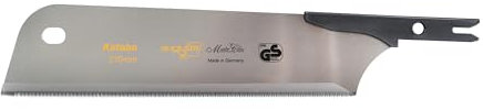 Ersatzsägeblatt für Augusta-Heckenrose Japansäge Kataba 270 mm I Traditionelle Säge aus Bandstahl C75 für Feinschnitte I Holzsäge mit verkürztem Stahlrücken & Bastgriff