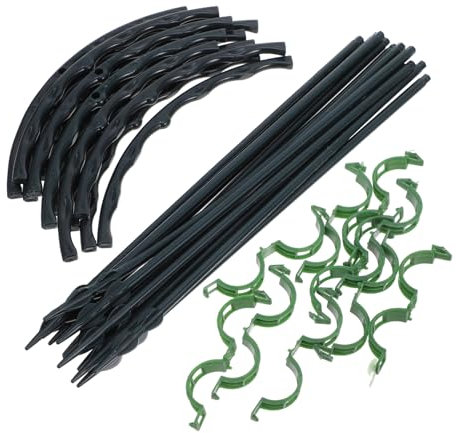 Abaodam 1 Ensemble Support de Plantes Grimpantes avec Clips pour Hortensias et Plantes Monstera Tuteurs Semi Ronds pour Jardinage Durable et Élégant