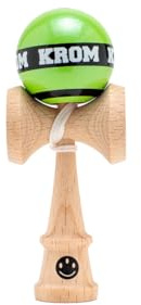 KROM Kendama MIKRO Light Green - Mini Kendama Made of Beech Wood - Fully Playable - Pocket Size - For Beginners & Professionals
