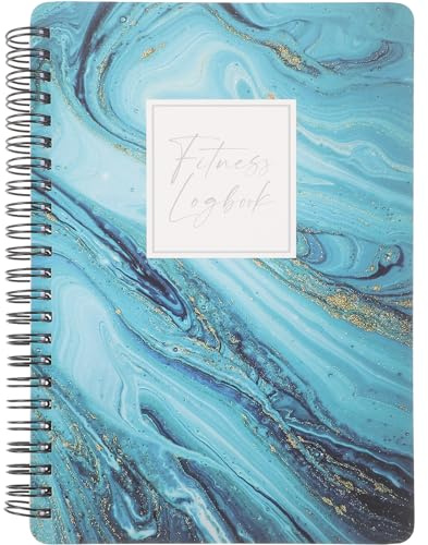 BELLIFFY Workout Notebook A5 Fitness Journal Coil Binding Fitness Planner and Workout Log Book for Women Gym Accessories Home Exercise Bodyweight Training Schedule