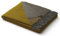 Biederlack Plaid, Ocker-Grau, 130x170