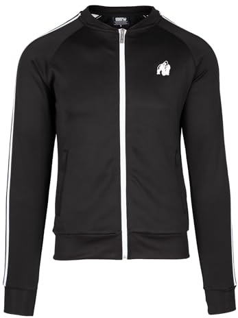 Gorilla Wear Giacca Riverside Track Allenamento, Nero, 4XL Uomo