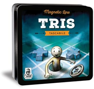 Cranio Creations - Magnetic Line, Tris - Un Grande Classico In Versione Tascabile E Magnetica - 2 Giocatori - 5 Minuti – Gioco per Famiglie e Amici – Età 4+ - Edizione in Lingua Italiana