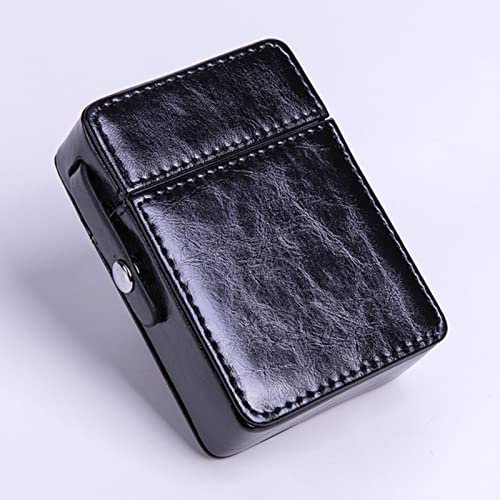 VOIV Étui Portable pour Cigarettes avec Briquet en Cuir Étui à Cigarettes Accessoires pour Fumeurs