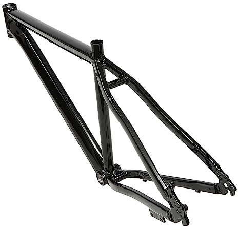 17 Zoll Rennrad Rahmen Fahrradrahmen Aluminiumlegierung Fahrradrahmen Kohlenstoffrahmen Rahmenscheibe Kompatibel mit 26 Zoll Fahrrädern 80-120kg (Schwarz)