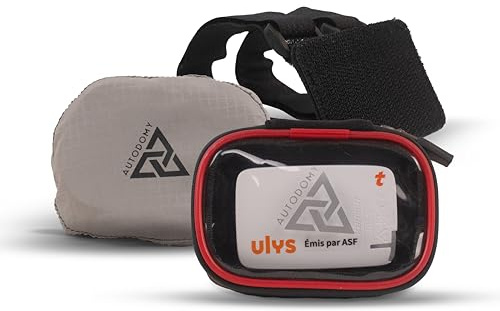 Autodomy Porta telepas Moto Impermeabile 9.4x6.8 cm | Portatelepas per Moto Risparmia Tempo al Casello | Astuccio telepas Mini in Neoprene Installazione Rapida e Semplice