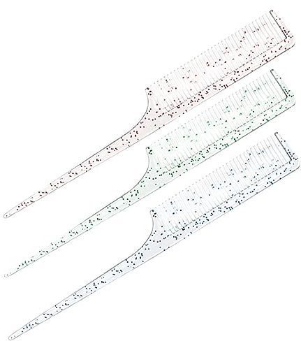 WRITWAA 3pezzi Pettine Coda di Topo per Riga dei Capelli Pettini Denti di Topo per Mèches e Trecce Pettine Punta per Styling Professionale