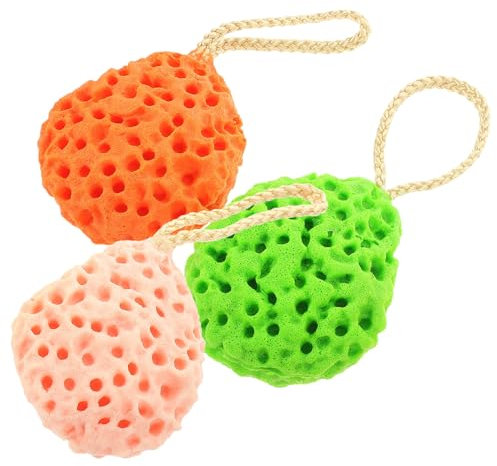 Ipetboom 3pièces Lot De Éponges Exfoliantes Pour Visage Nettoyage Et Démaquillage Compactes Et Légères