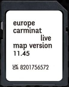 Mise à Jour cartographie Europe 2025 v11.45 – Carte SD Navigation – Compatible avec Renault Tomtom Live (Lecteur de Carte SD à Droite de l’écran)
