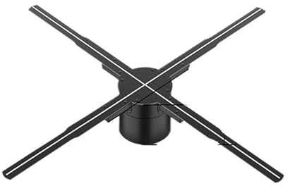 P65/25.6in 3D HD Hologram Fläktprojektor, LED-skylt holografisk spelare, Support Bild Video Shop Bar Party Reklam Display Light Livfulla bilder