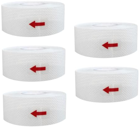 BIUDECO 5 Rouleaux Patch en Tissu Non Tissé Transpiration Aisselles Auto-adhésif Blanc, Coussinets Absorbants Adhésifs et Doublure Anti-transpiration pour Col de Chemise pour Chapeau