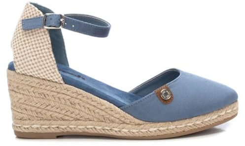 REFRESH - Sandalias con Cuña Mujer Jeans - Calzado Cómodo y Versátil - Moda casual - Modelo 17188206 (Talla 38)